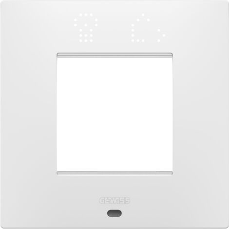 PLAQUE EGO SMART 2P BLANC SATIN GEWISS GW16022SPW