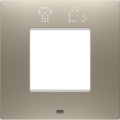PLAQUE EGO SMART 2P BRONZE CLAIR GEWISS GW16022SBR