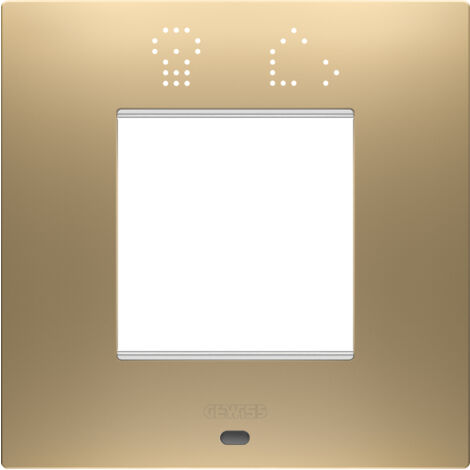 PLAQUE EGO SMART 2P OR GEWISS GW16022SSG