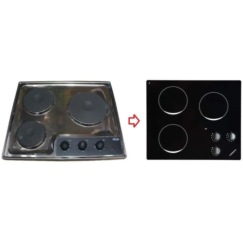 Plaque électrique 3 foyers ENO