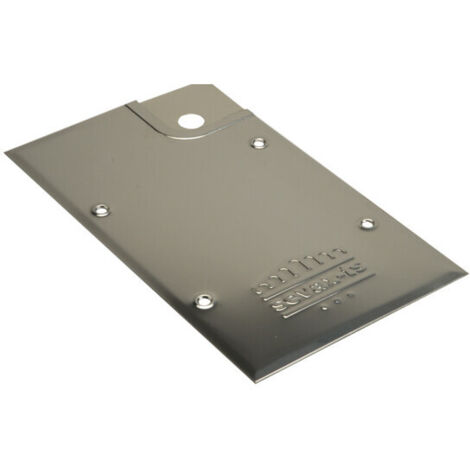 Plaque en acier finition inox poli pour pivot de sol TSDA droite SEVAX WA759310