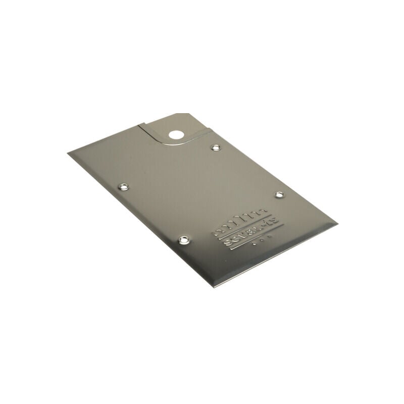 Plaque en acier finition inox poli pour pivot de sol tsda droite Sevax WA759310