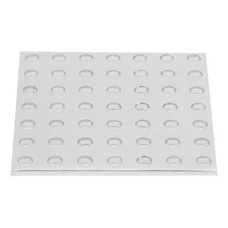 Plaque en aluminium 3116‑0056‑0056, grille robuste 7x7 trous, rapport résistance/poids optimal