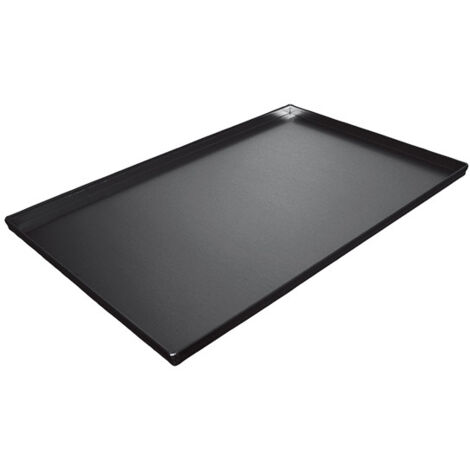 Plaque en aluminium, 600x400 mm - 4 côtés 90°, double revêtement thermoplastique anti-adhésif - VIRTUS