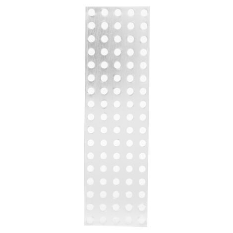 Plaque en aluminium à grille simple, modèle 3116‑0040‑0136, 5 x 17 trous, dimensions 40 x 136 mm