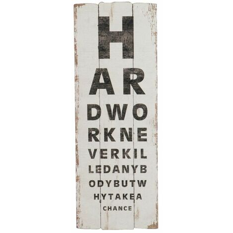 Plaque en bois Oculiste 103.5 cm