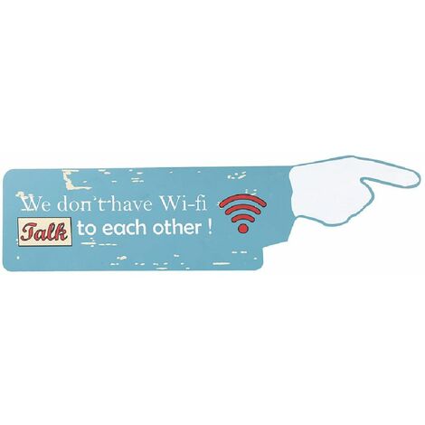 Plaque en bois Wi-Fi 69 x 17 cm