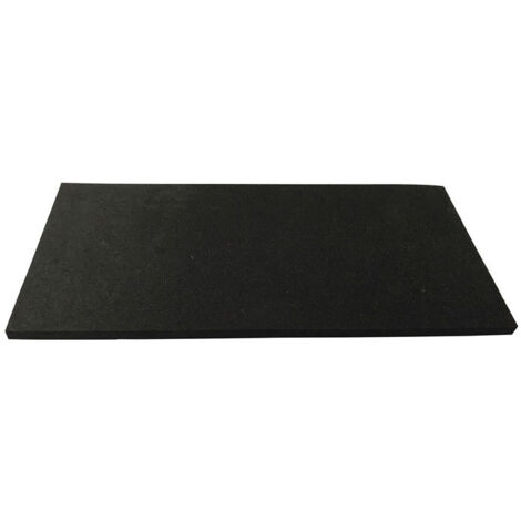 Plaque en caoutchouc alvéolaire largeur 1 m longueur 10m épaisseur 3mm EPDM noir ITES (Par 10)