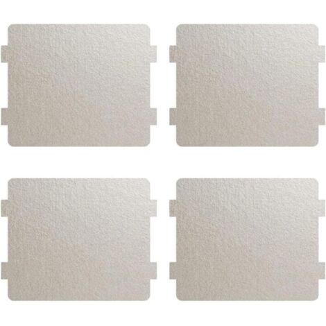 Plaque en mica de rechange pour four micro-ondes – 4 unités, dimensions 10 x 11 cm, matériau résistant et sécurisé