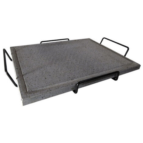 Plaque en pierre de lave avec support 30x40 cm – Cuisson uniforme – Mille