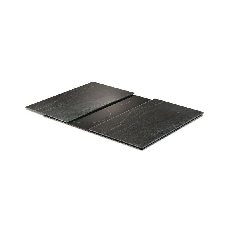 Plaque en verre anthracite ardoise pour cuisinière — 2 pièces Zeller