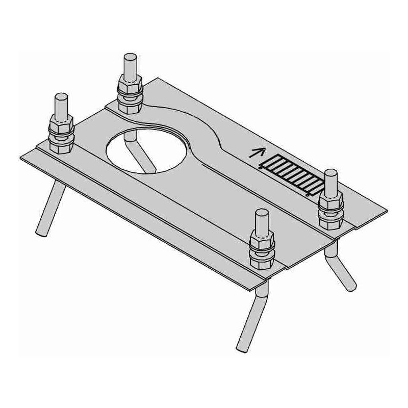 Plaque et supports C7/c721 Faac 63001325 Pièce de rechange d'origine Garantie automatisation