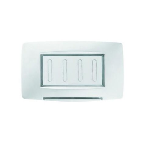 PLAQUE ÉTANCHE 4P IP55 BLANC GEWISS GW16704TB