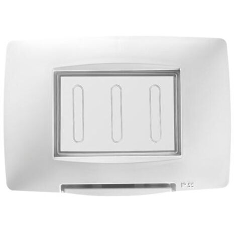 Plaque étanche Gewiss Chorus ip55 blanche GW16703TB