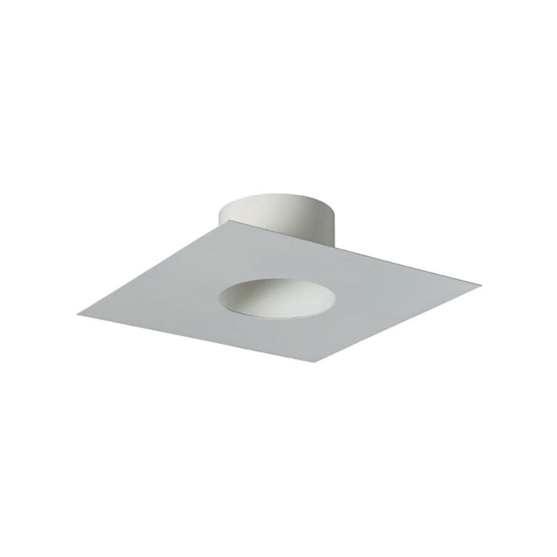 Plaque finition tubage rect. 20x40cm (section 30x50) noir (ral9019) dn80mm