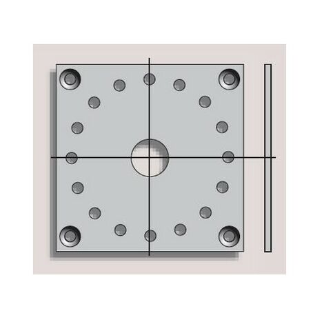 Plaque Fixation Moteur Somfy CSI et DMI