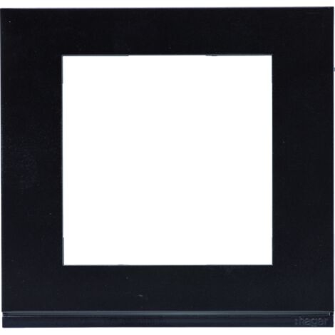 Plaque gallery plastique pour thermostat KNX WKT510 et WKT511 gallery noir HAGER WXP0209