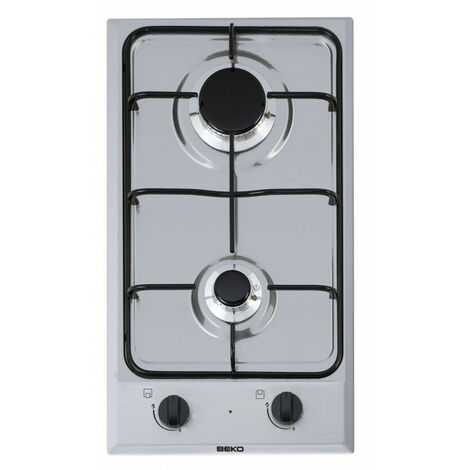 Plaque de cuisson gaz inox 2 feux encastrable