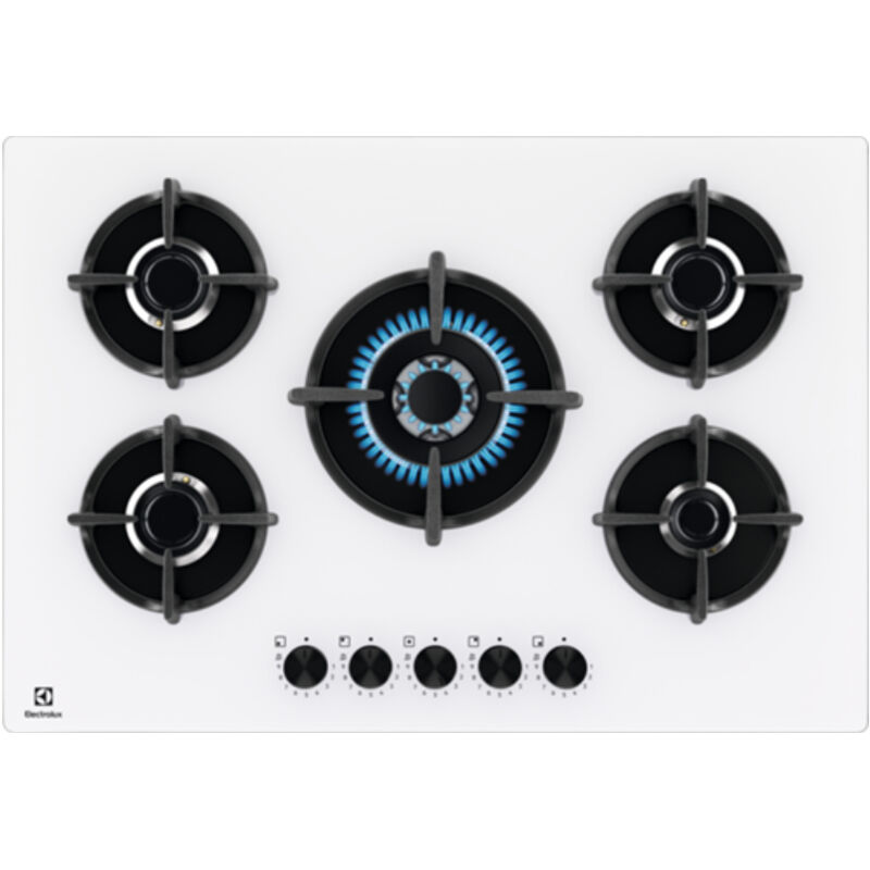 Electrolux EGG75372W Blanc Intégré 75 cm Gaz 5 zone(s)