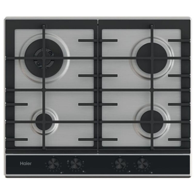 Haier Series 4 HAHG6BR4XH Acier inoxydable Intégré 59.5 cm Gaz 4 zone(s)