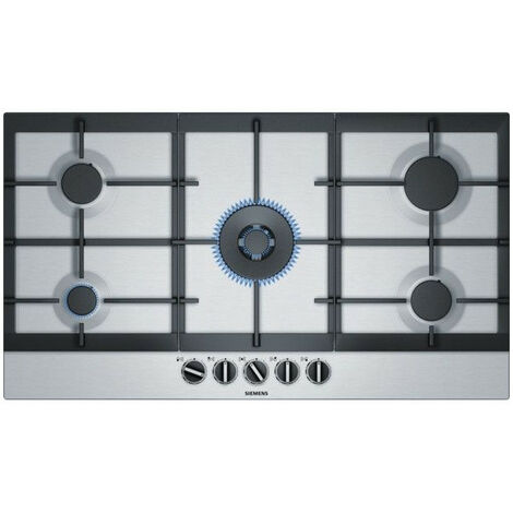 Plaque gaz SIEMENS 12500W 91.5cm, EC 9 A 5 RB 90 - Inox