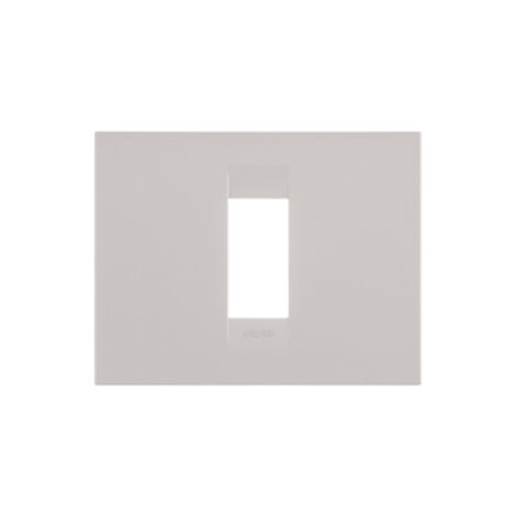 PLAQUE GEO 1P NATUREL BEIGE SATIN GEWISS GW16401VL
