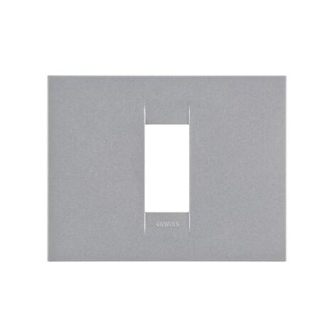 PLAQUE GEO 1P TITANE GEWISS GW16401VT