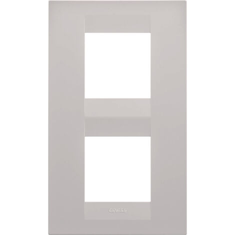PLAQUE GEO 2+2P V BEIGE NATUREL GEWISS GW16424VL