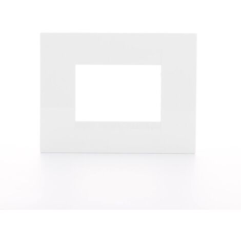 PLAQUE GEO 3P BLANC GEWISS GW16403TB