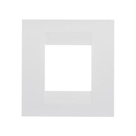 PLAQUE GEO INT. 2P BLANC CRÈME GEWISS GW16422TB