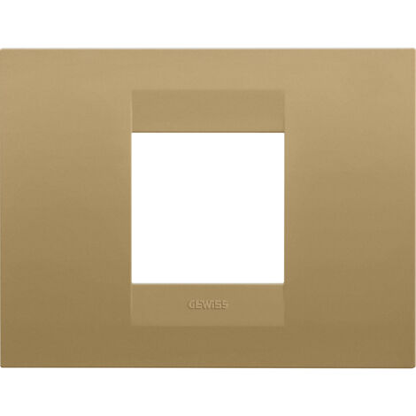 PLAQUE GEO RECTANGULAIRE 2P OR GEWISS GW16402VO