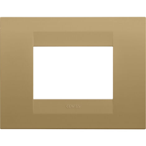 PLAQUE GEO RECTANGULAIRE 3P OR GEWISS GW16403VO