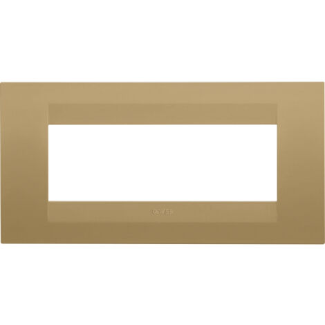PLAQUE GEO RECTANGULAIRE 6P OR GEWISS GW16406VO