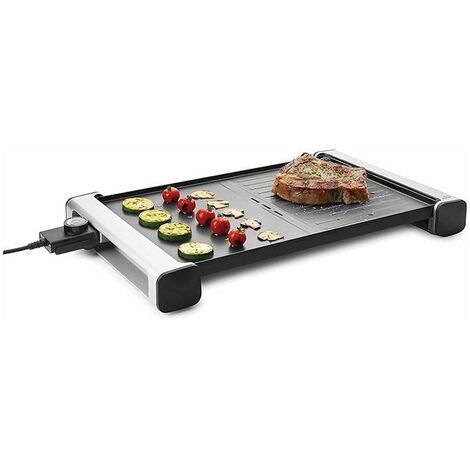 Plancha Ondulée En Pierre IBILI 47x29cm - Fonte D'Aluminium Antiadhésive Compatible Induction
