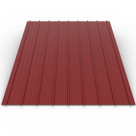 Plaque H10 Coloris Rouge RAL 3011 Dimensions 2000x915x0.30 mm