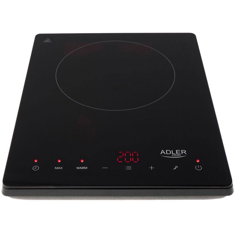Plaque &agrave; induction adler ad 6513 - 2000 w - affichage lcd - 190 mm 