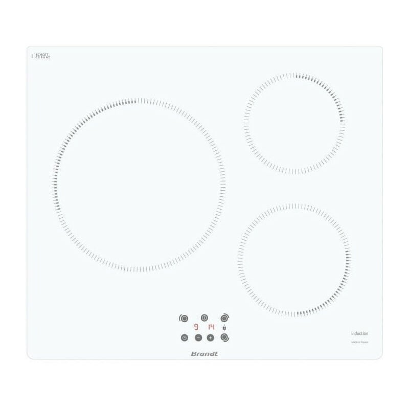 Brandt - Plaque induction TI364W - 3 feux - 14cm