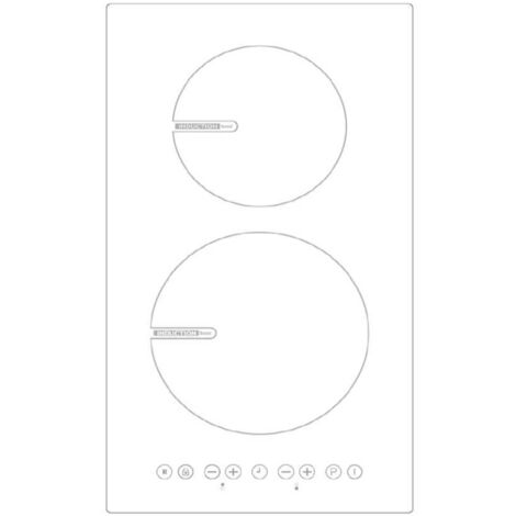 Plaque induction vitrocéramique 2 foyers 1400W/2100W – Dimensions 29x51cm – Minuterie et sécurité enfant – Fabriqué en Italie – Sogelux