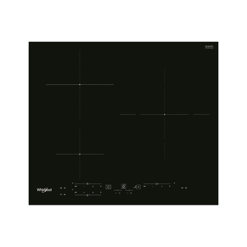 Plaque induction 3 foyers Whirlpool WSB2360BF