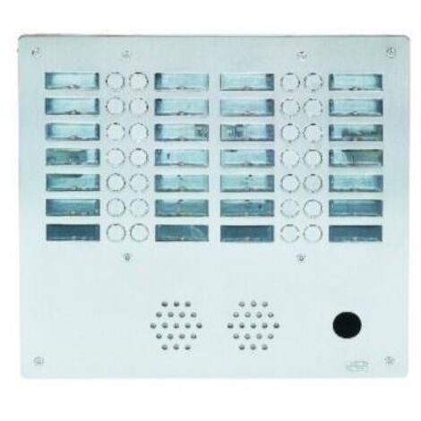 Plaque inox 24bp 4r ptt URMET AX4024