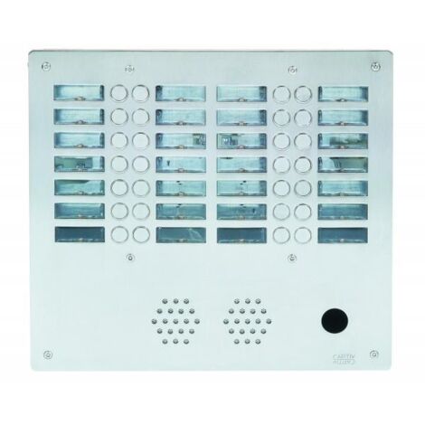 Plaque inox 28bp 4r ptt URMET AX4028