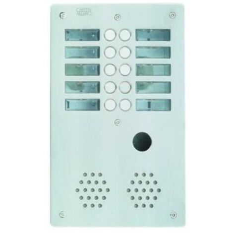 Plaque inox 2bp 2r ptt URMET AX2002