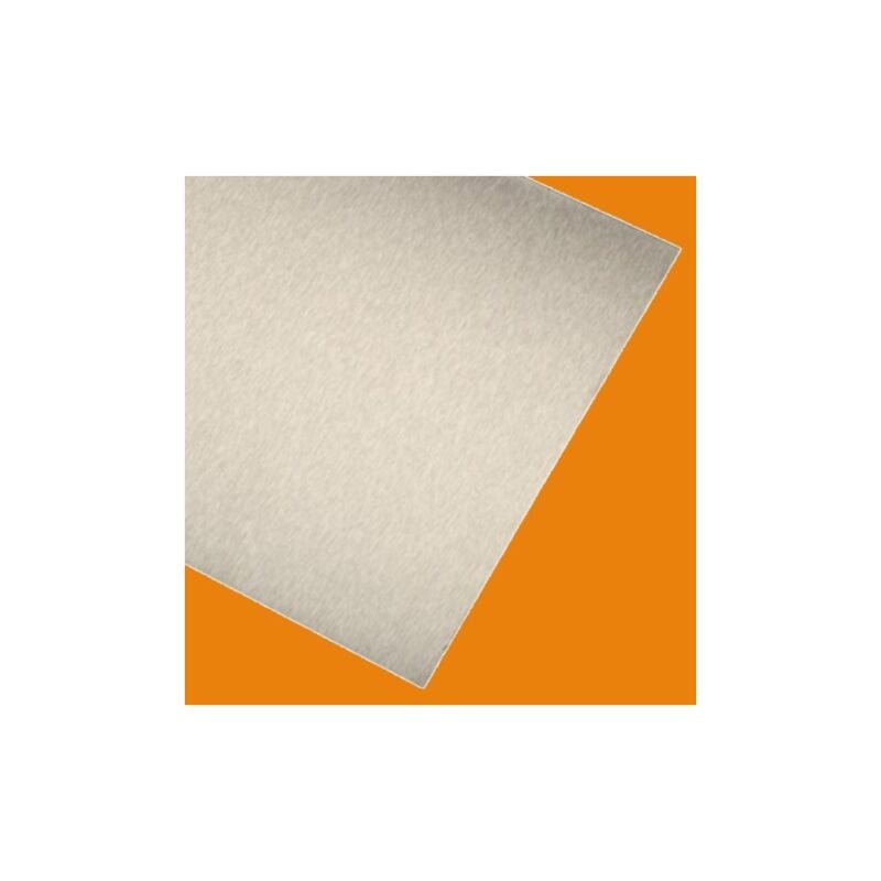 Plaque inox brossé grain 220 Epaisseur 1,5 mm, Largeur - 50 cm, Longueur - 50 cm