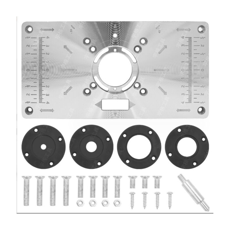 Linghhang - Plaque Intercalaire Pour Table De Toupie, Bancs a Bois, Avec Outils a 4 Anneaux