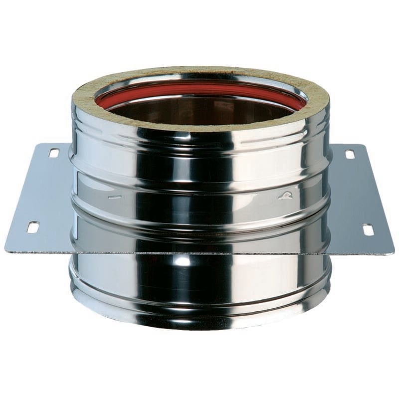 Plaque intermédiaire - acier inoxydable/inox l 190 mm support mural dp acier inoxydable d200