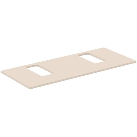 Plaque IS WT i.life B avec 2 découpes, gauche/droite, pour 2 murs WT 1202x507x18mm Beige sable mat