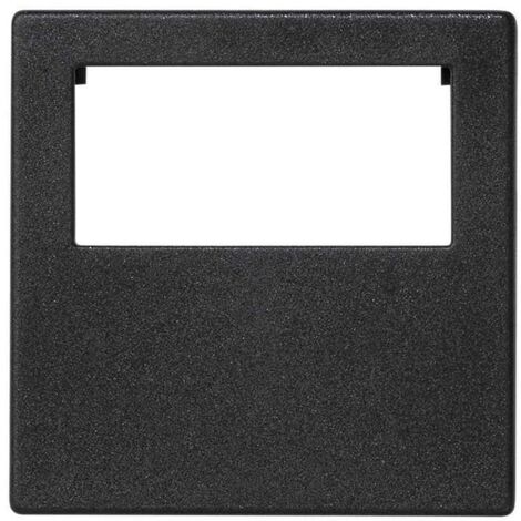Plaque K45 pour 1 connecteur rapide mâle-femelle 3 pôles gris graphite SIMON K18 / 14