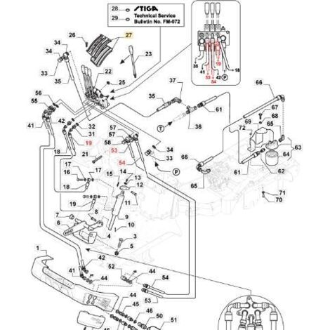 PLAQUE KIT VALVE 3 VOIES ORIGINALE STIGA PFM - 387559002/0