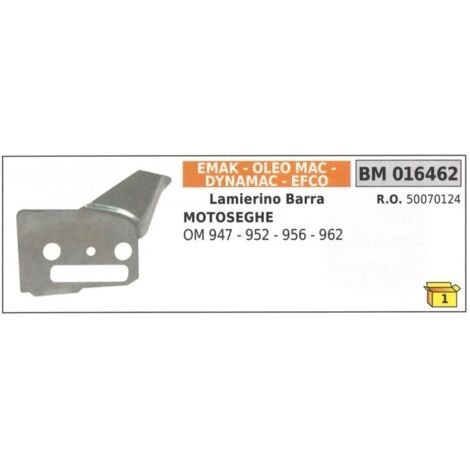 Plaque latérale de guide-chaîne EMAK pour tronçonneuse OM 947 952 956 962 016462