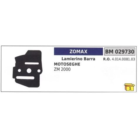 Plaque latérale de guide-chaîne ZOMAX pour tronçonneuse ZM 2000 029730